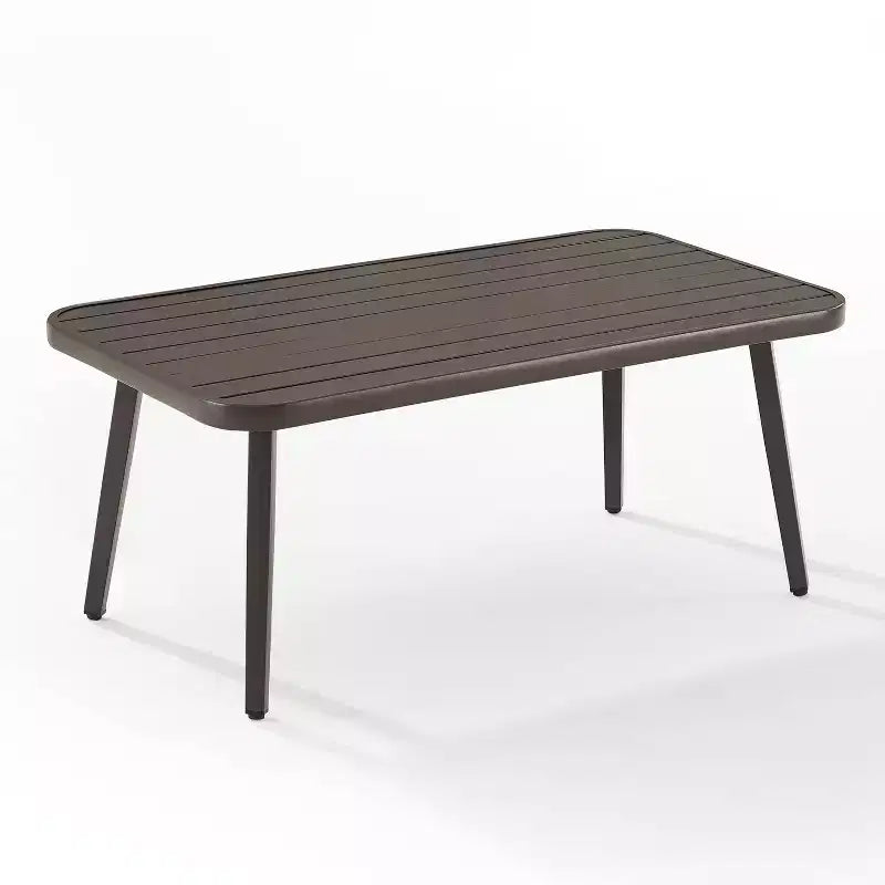 Ensemble de conversation d'extérieur 2 pièces en osier Haven - Gris clair - Crosley : Comprend une causeuse et une table basse, coussins amovibles