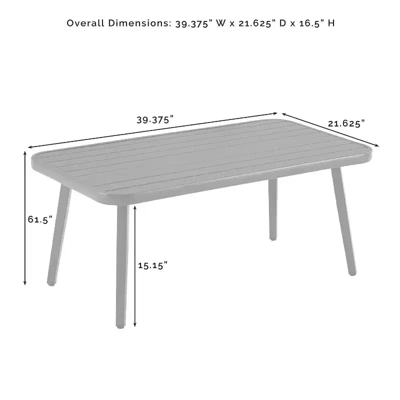 Ensemble de conversation d'extérieur 2 pièces en osier Haven - Gris clair - Crosley : Comprend une causeuse et une table basse, coussins amovibles