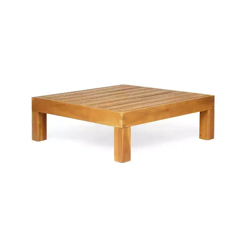 GDFStudio Cascada Canapé de Conversation Sectionnel d'Extérieur 5 Places en Bois d'Acacia avec Coussins