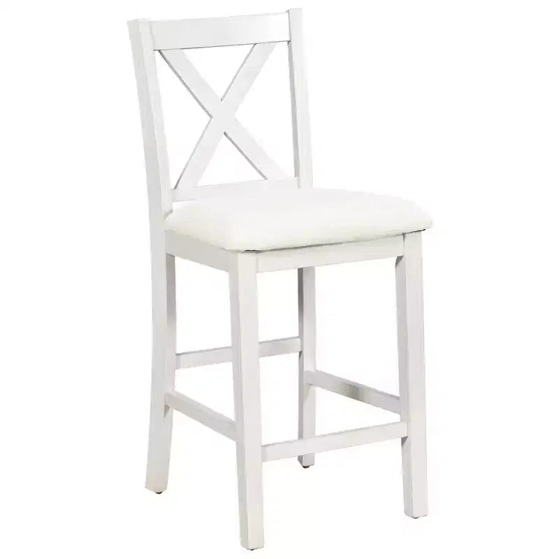 Ensemble de salle à manger Whisen Farmhouse 5 pièces hauteur comptoir avec 2 tabourets et 2 chaises