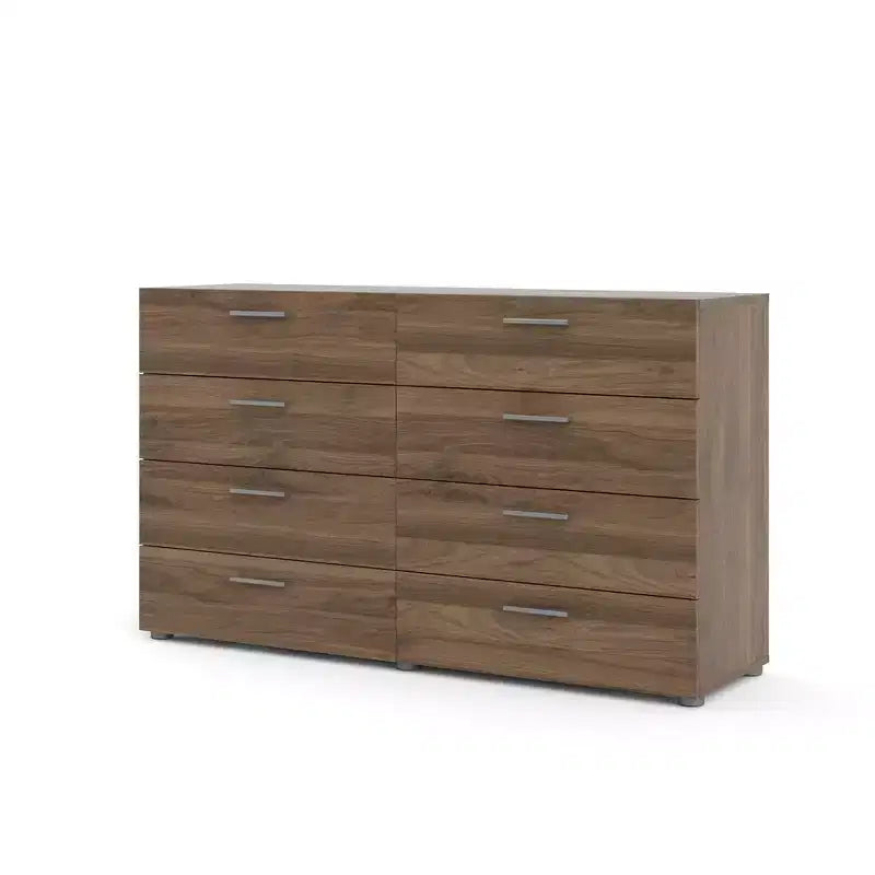 Commode double 8 tiroirs, Noyer