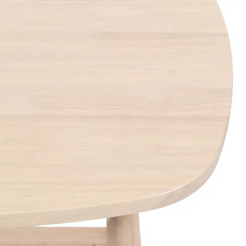 Table d'appoint en bois à deux niveaux, table d'appoint d'appoint avec finition naturelle pour salon ou chambre à coucher