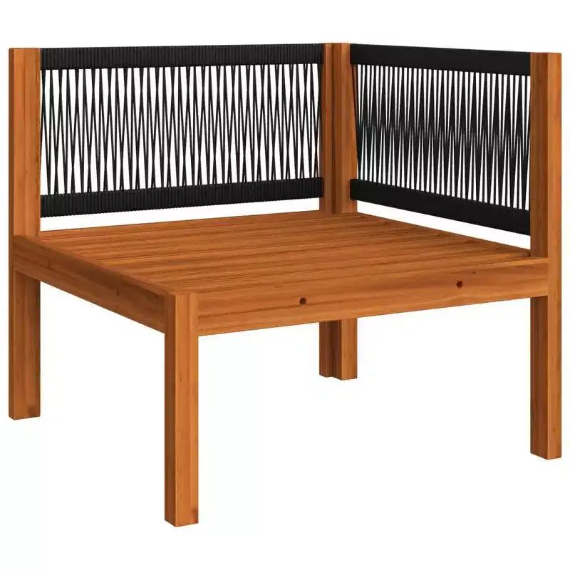 vidaXL Salon de jardin en bois d'acacia massif - 6 pièces avec coussins crème, meubles d'extérieur résistants aux intempéries pour jardin, patio, salon, design rustique