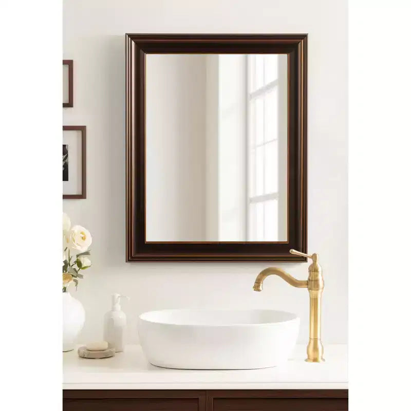 Miroir mural de salle de bain rectangulaire