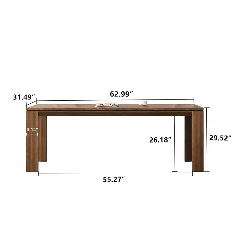 Table à manger en bois de 180 cm pour 6 à 8 personnes