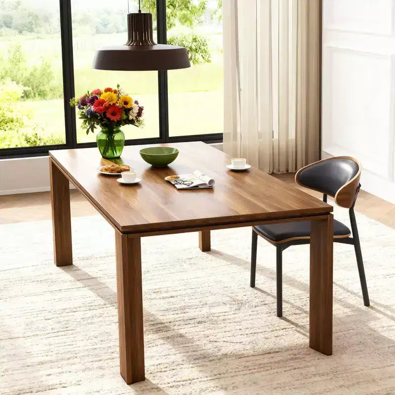 Table à manger en bois de 180 cm pour 6 à 8 personnes