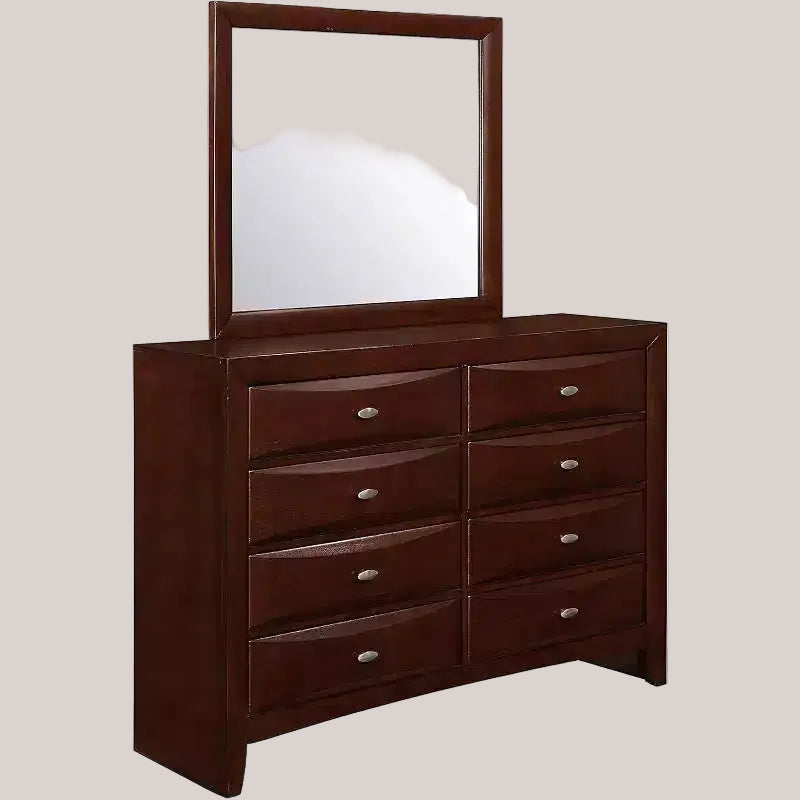 Miroir noir avec cadre en bois élégant, grand miroir moderne pour commode de chambre ou décoration murale