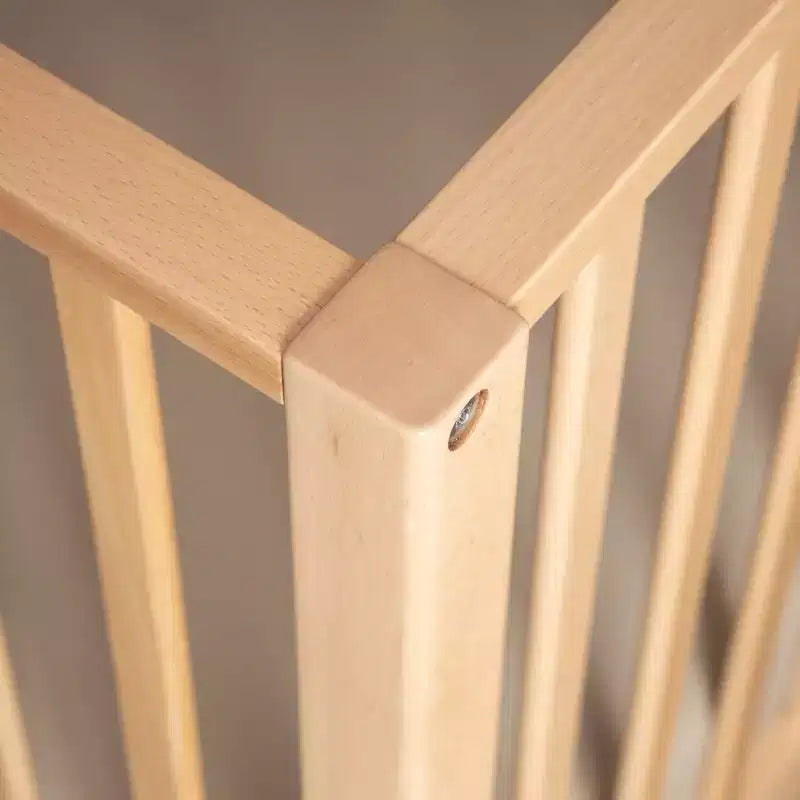 Lit de bébé 3-en-1 convertible, hêtre massif, certifié GREENGUARD Gold, fabriqué en Italie