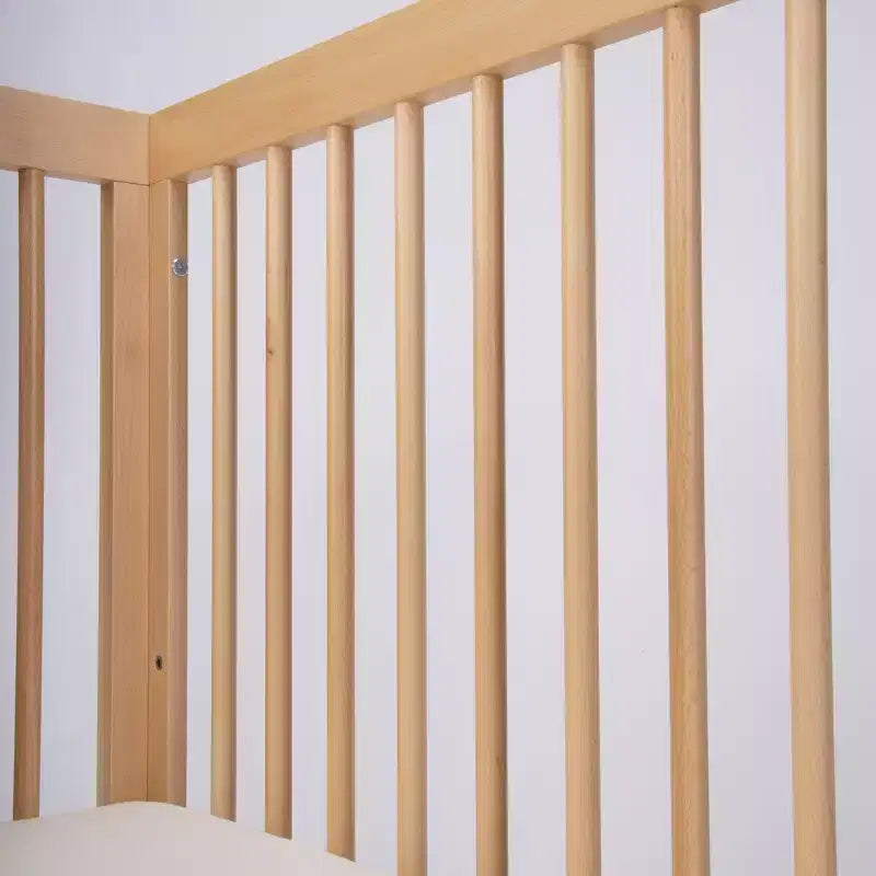 Lit de bébé convertible 3-en-1, en hêtre européen massif, certifié GREENGUARD Gold, fabriqué en Italie