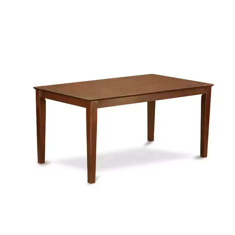 Ensemble de salle à manger médiéval 7 pièces - Table rectangulaire 60" et 6 chaises - Meubles classiques en bois pour la maison