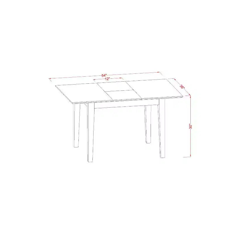 Ensemble de dînette - Table de cuisine et chaises - Petite salle à manger - Design moderne