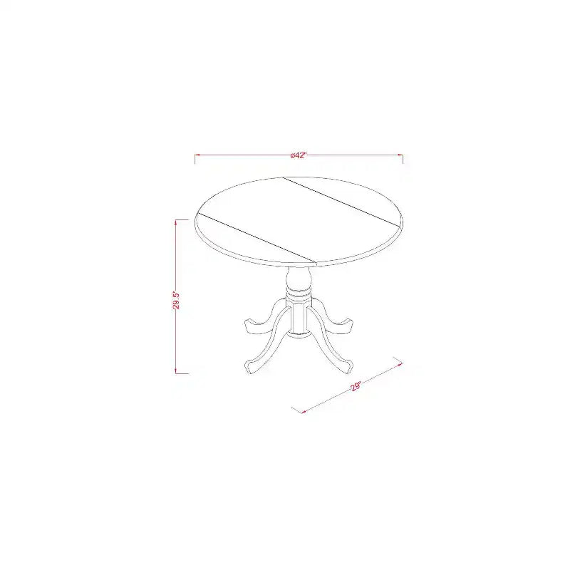 Ensemble table et 4 chaises - Table et chaises Rococo Radiance - Meubles de salle à manger en bois dur d'Asie