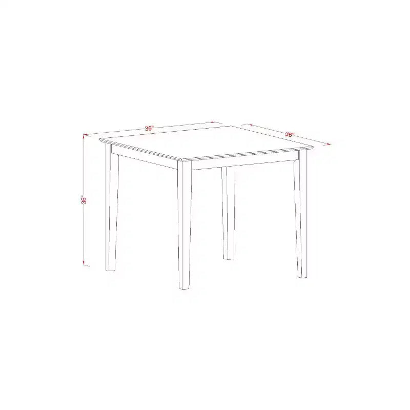 Ensemble de salle à manger hauteur comptoir - Table et chaises 3 pièces - Table de bar rembourrée en lin - Acajou 36x36 pouces
