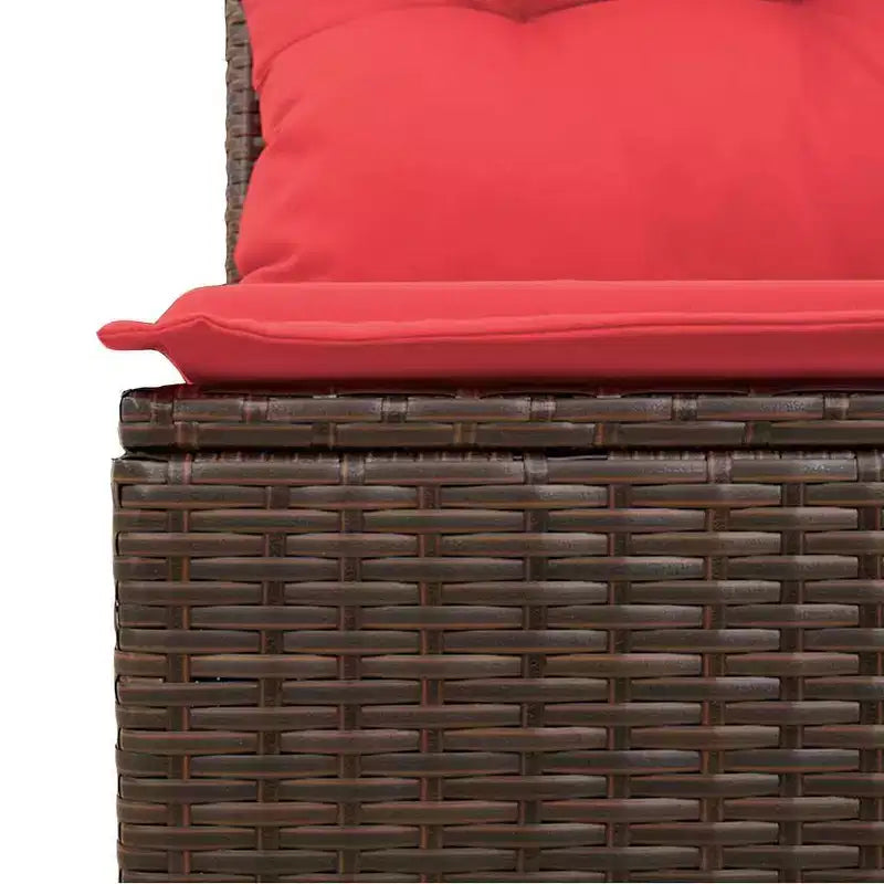vidaXL Salon de jardin 6 pcs en résine tressée marron