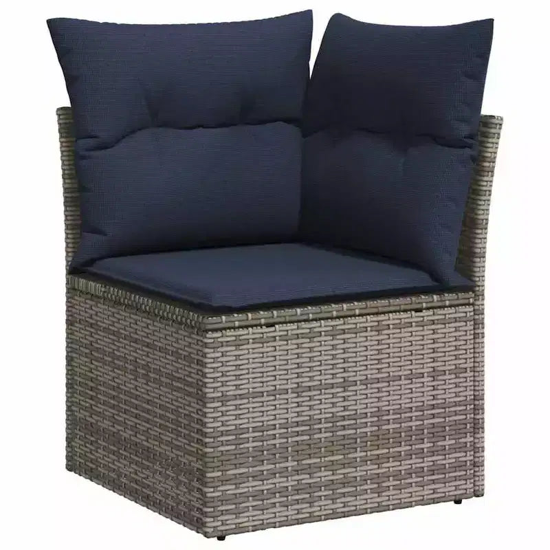 vidaXL Salon de jardin 6 pcs en résine tressée marron