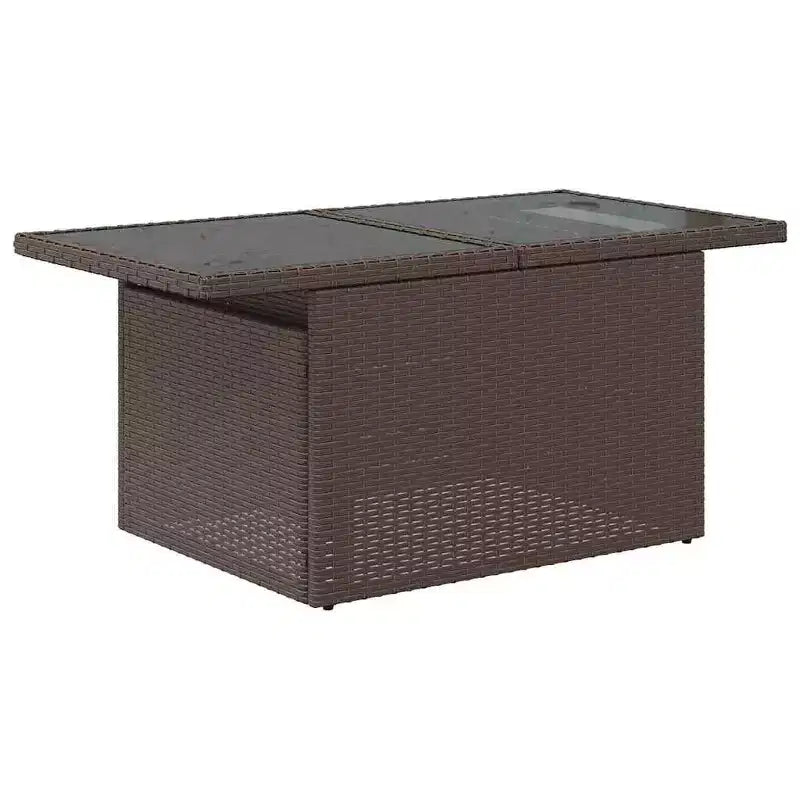 vidaXL Salon de jardin avec coussins et table d'extérieur 5 pièces en résine tressée
