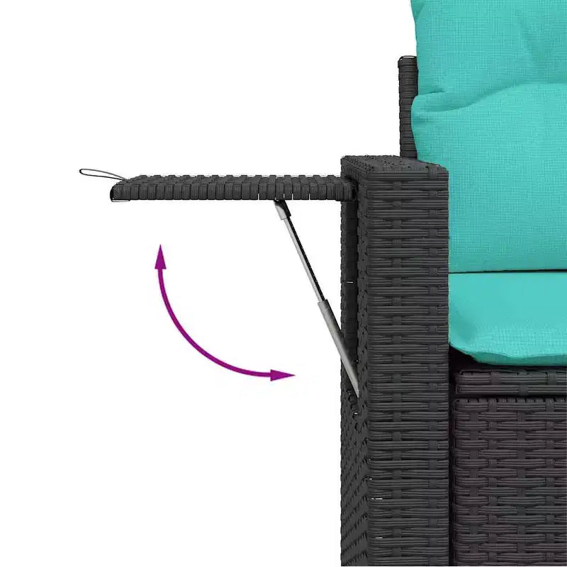 vidaXL Ensemble de canapés de jardin 5 pièces avec coussins en résine tressée gris