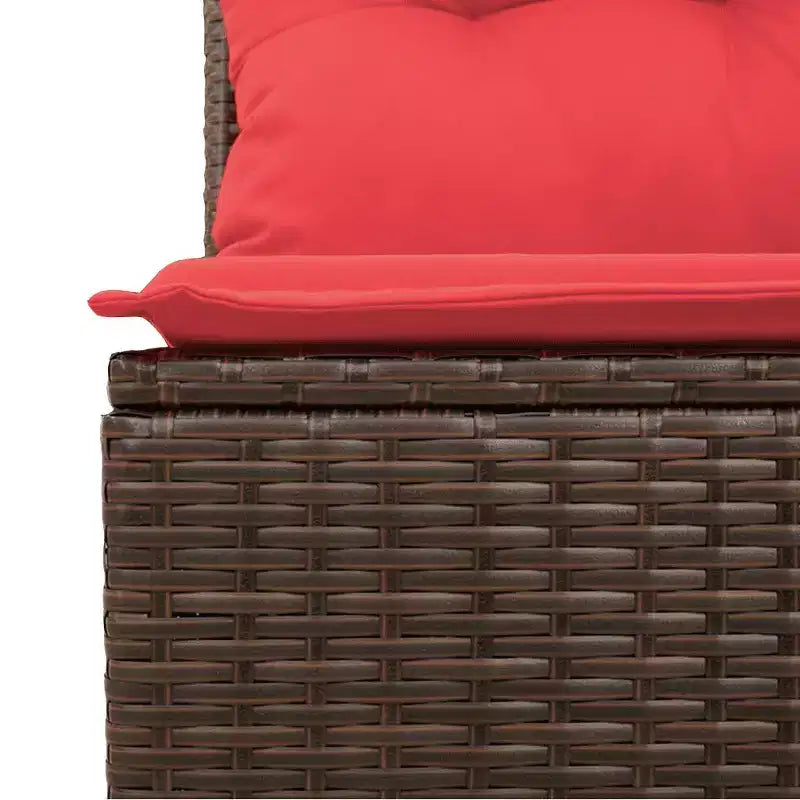 vidaXL Salon de jardin 11 pièces avec coussins, résine tressée, modulable, plusieurs coloris/modèles