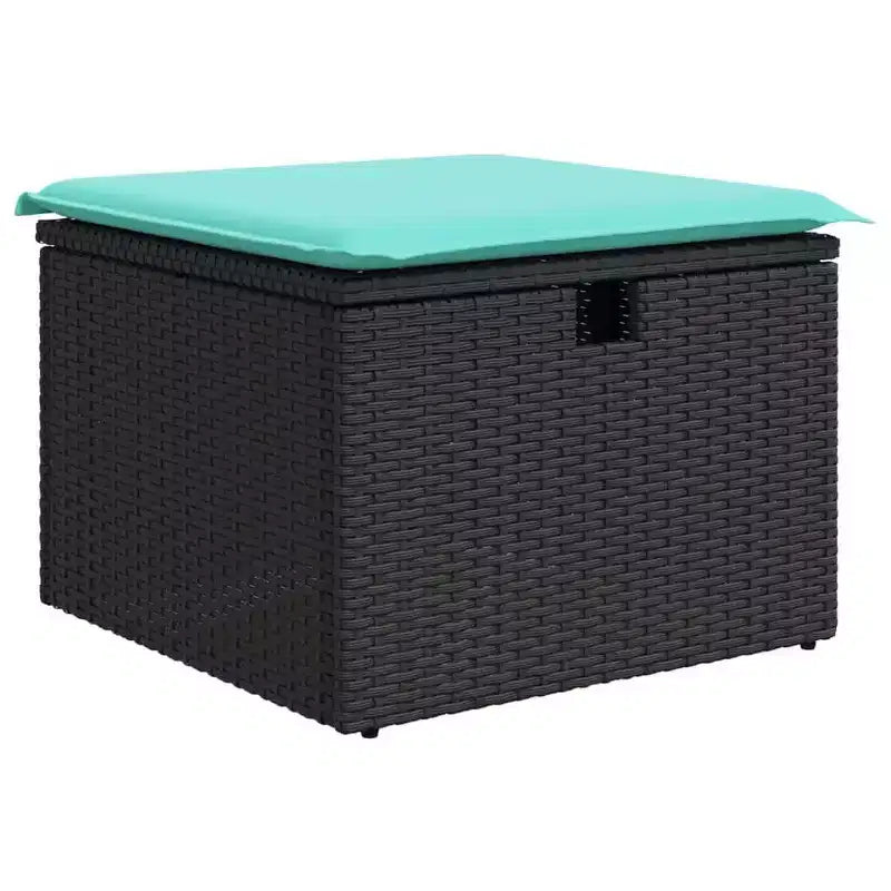vidaXL Salon de jardin avec coussins et table d'extérieur 8 pièces en résine tressée