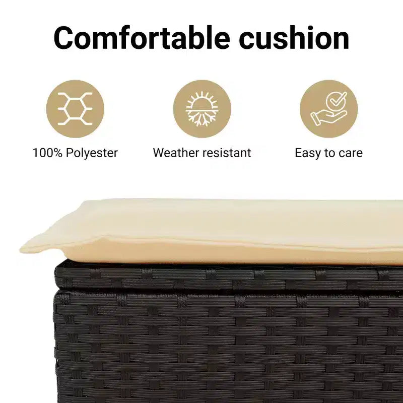 vidaXL Salon de jardin 10 pièces avec coussins en résine tressée, canapé d'extérieur modulable, plusieurs coloris/modèles