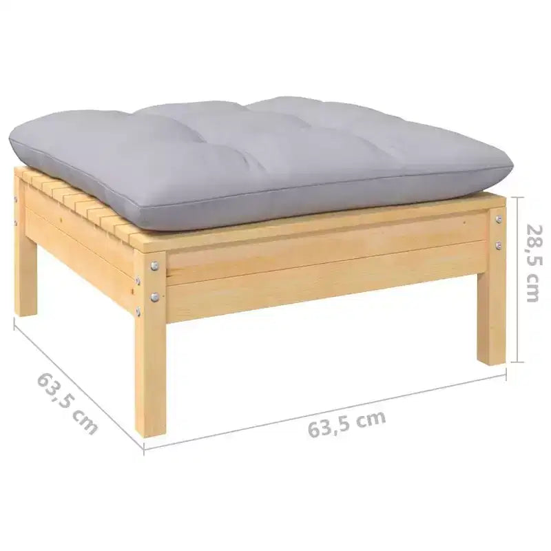 vidaXL Salon de jardin élégant avec coussins