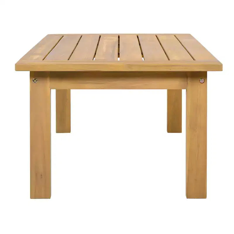 Christopher Knight Home Ivetta - Salon de jardin 3 pièces moderne en bois d'acacia avec table basse