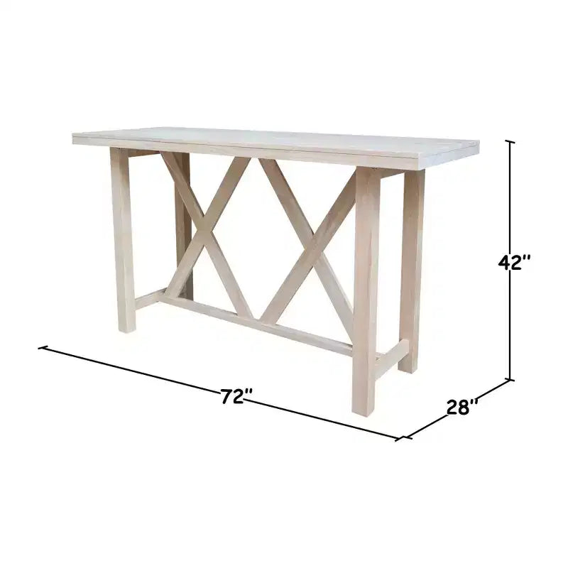 Table haute non finie