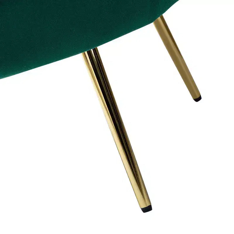 Fauteuil baril confortable avec pieds en métal doré, fauteuil d'appoint pour salon