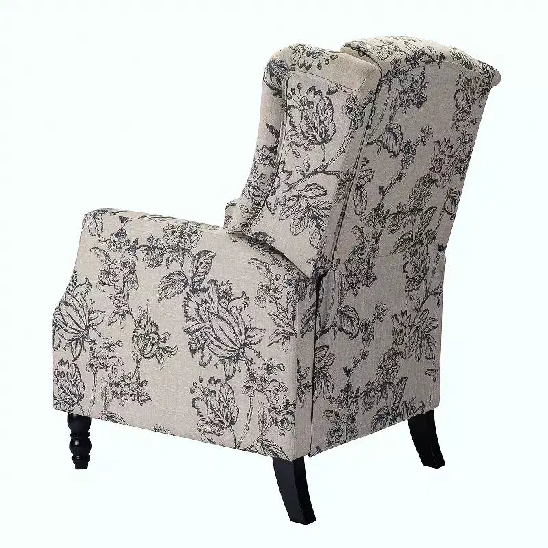 Fauteuil inclinable manuel moderne en polyester pour salon