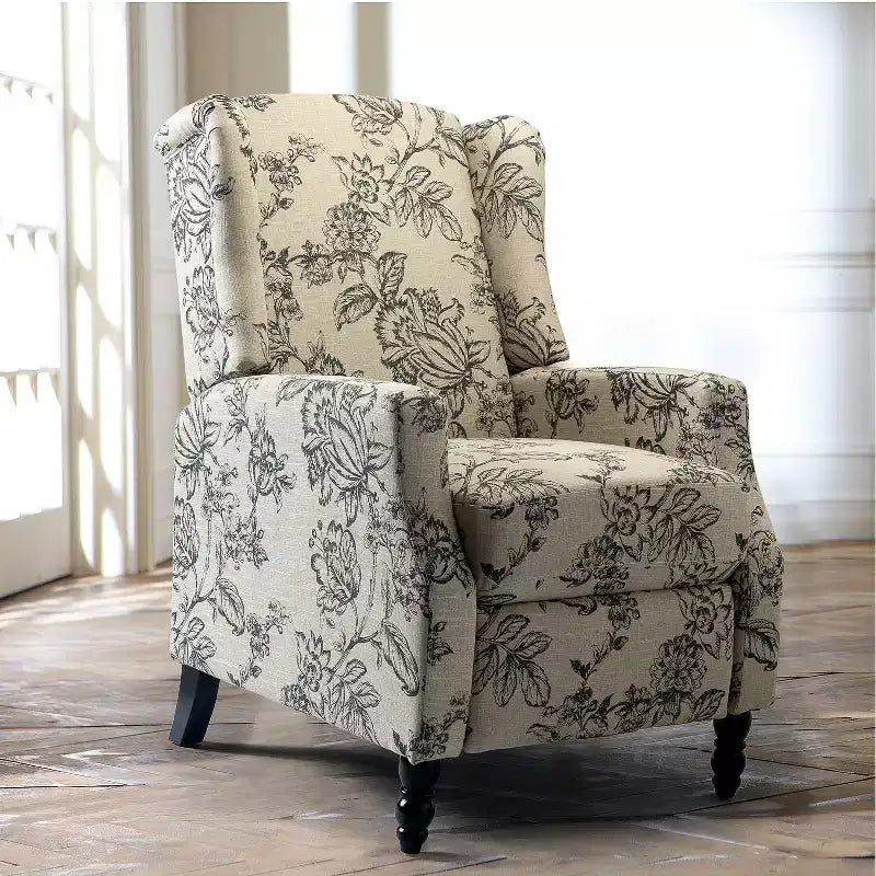 Fauteuil inclinable manuel moderne en polyester pour salon