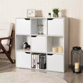 Meuble de rangement 9 cubes, étagères en bois, séparateur de pièces, organisation