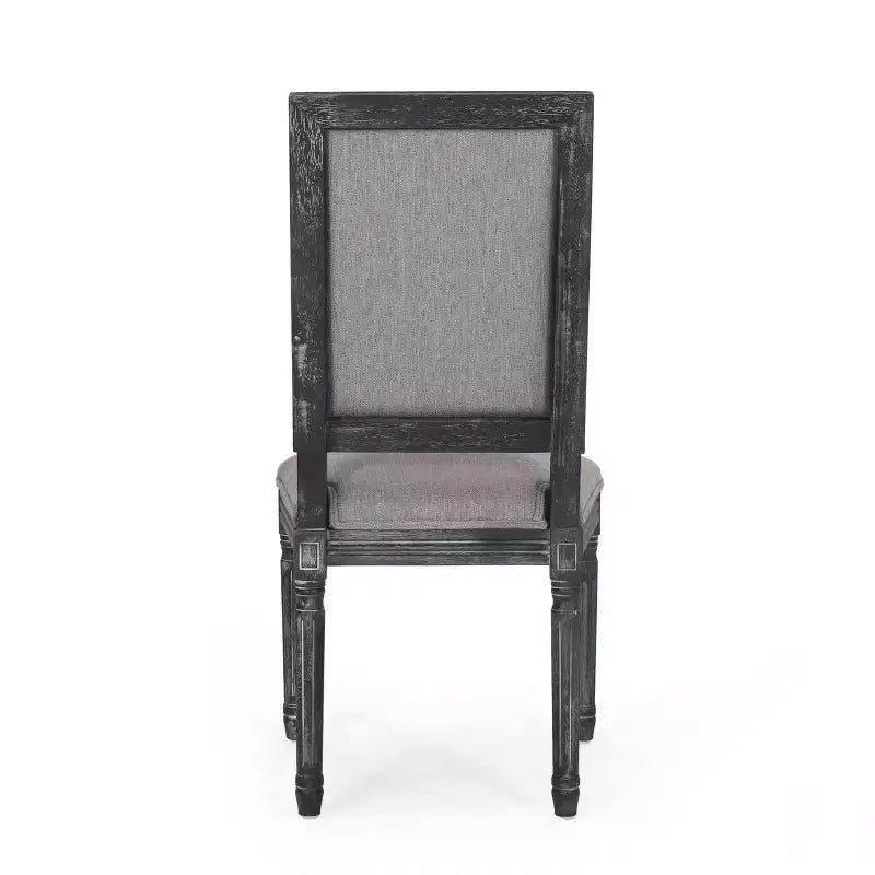 Lot de 2 chaises de salle à manger en bois rembourrées, style campagne française
