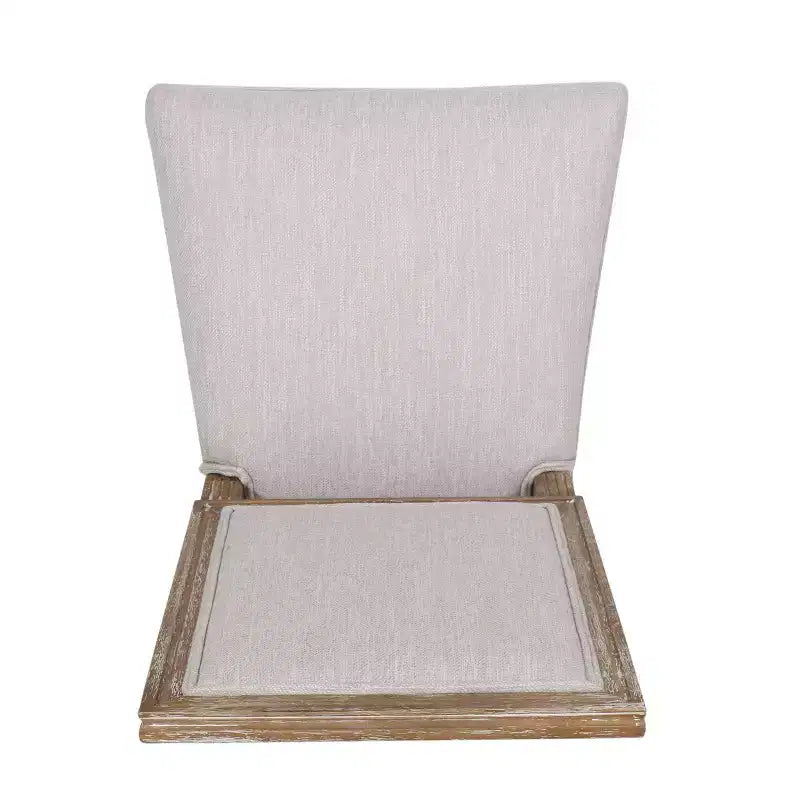 Lot de 2 chaises de salle à manger en bois rembourrées, style campagne française